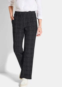 Jerseyhose VERA in Tweed-Optik