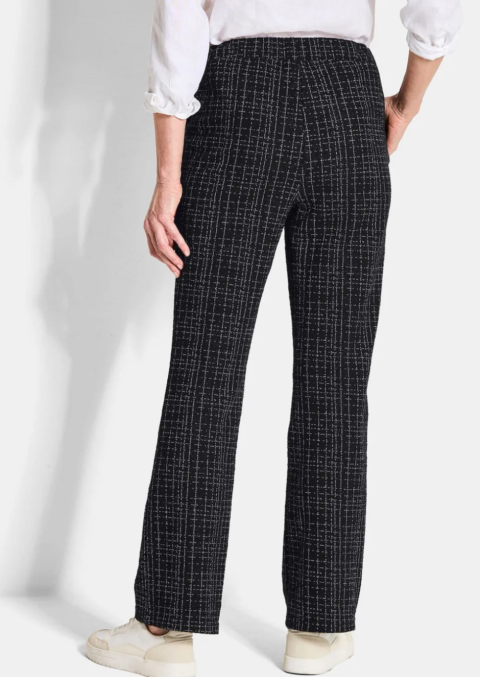 Jerseyhose VERA in Tweed-Optik