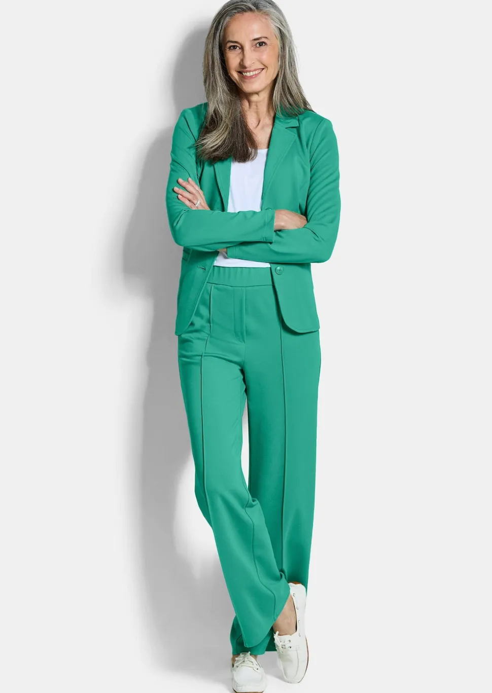 Jersey-Hose VERA mit Biesen
