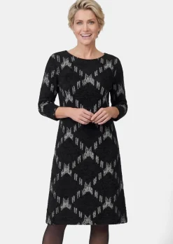 Jersey-Kleid in A-Linie
