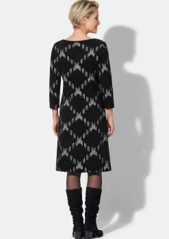Jersey-Kleid in A-Linie