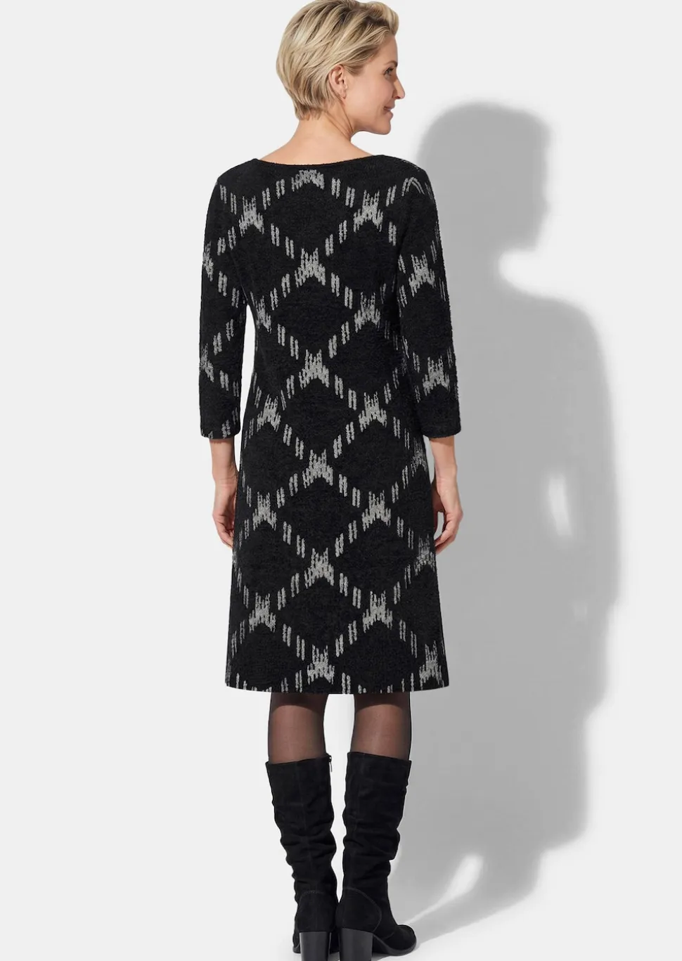Jersey-Kleid in A-Linie