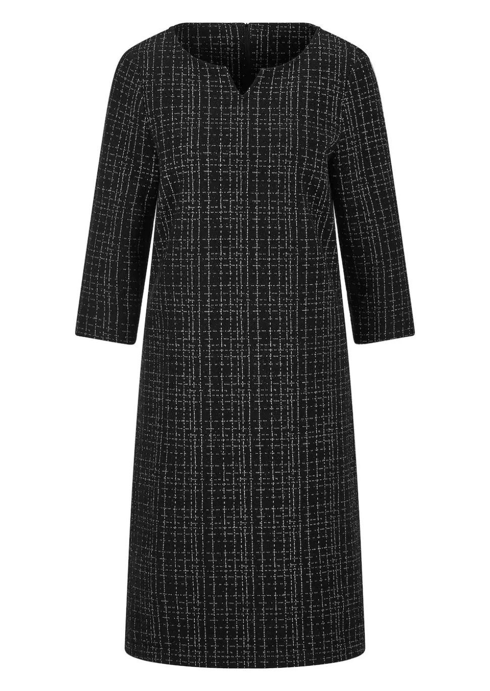 Jerseykleid in Tweed-Optik mit feinem Glanz