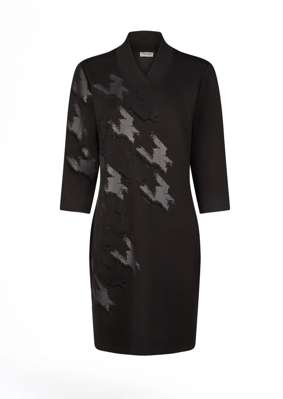 Jerseykleid mit edlem Frontprint