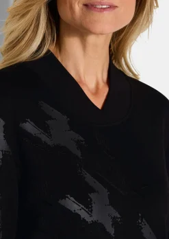 Jerseykleid mit edlem Frontprint