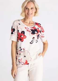 Jersey-Shirt aus Baumwolle und Modal
