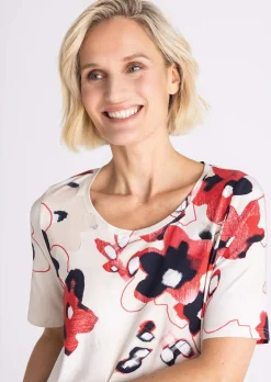 Jersey-Shirt aus Baumwolle und Modal