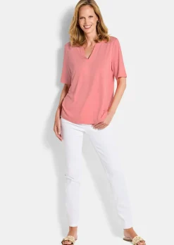 Jersey-Shirt aus weicher Viskose