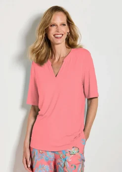 Jersey-Shirt aus weicher Viskose