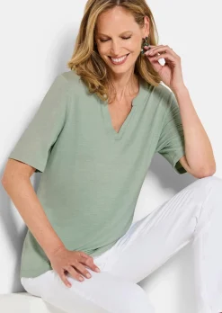 Jersey-Shirt aus weicher Viskose