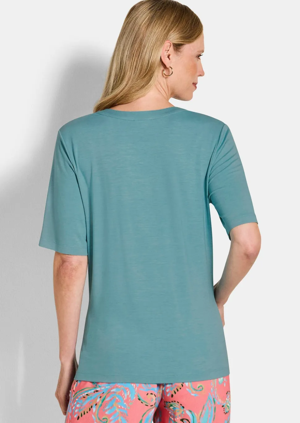 Jersey-Shirt aus weicher Viskose