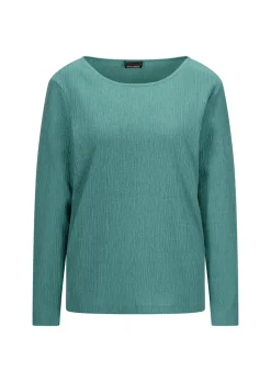 Jersey-Shirt in Krepp-Optik
