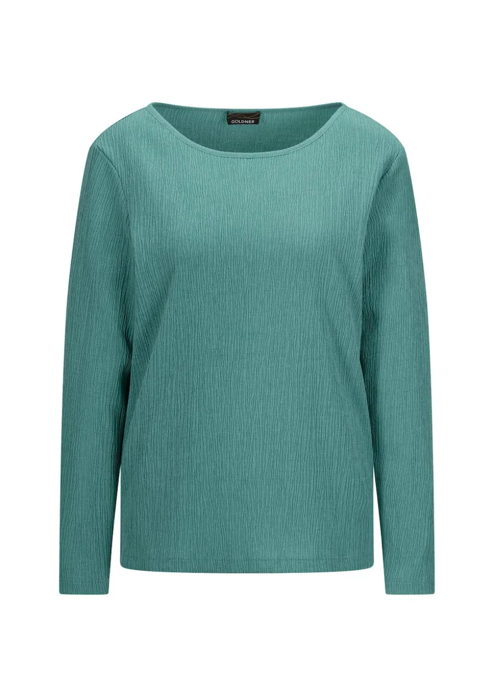 Jersey-Shirt in Krepp-Optik