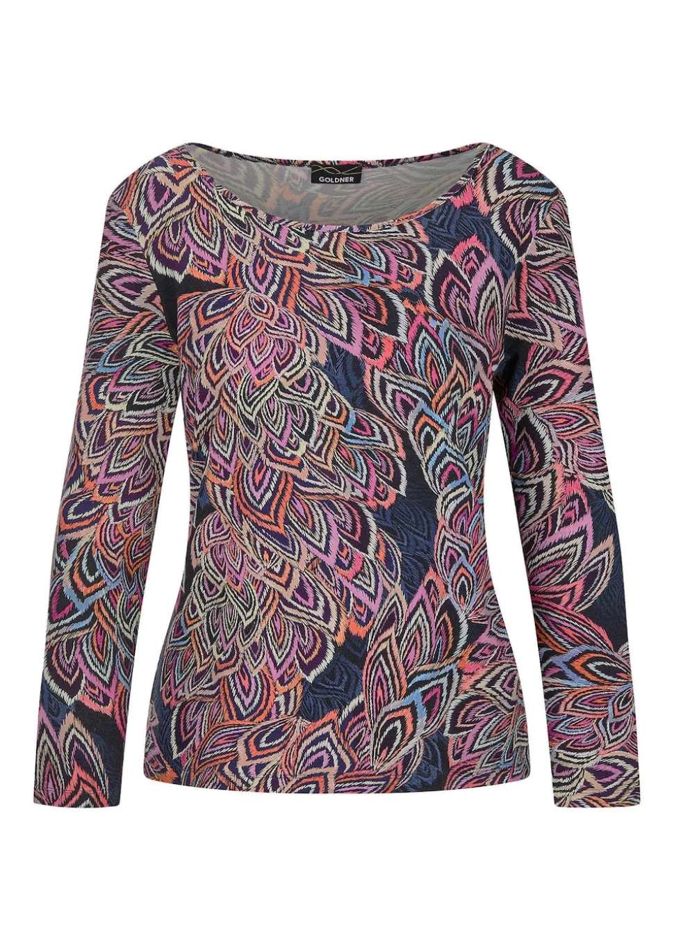 Jersey-Shirt mit Blätterprint