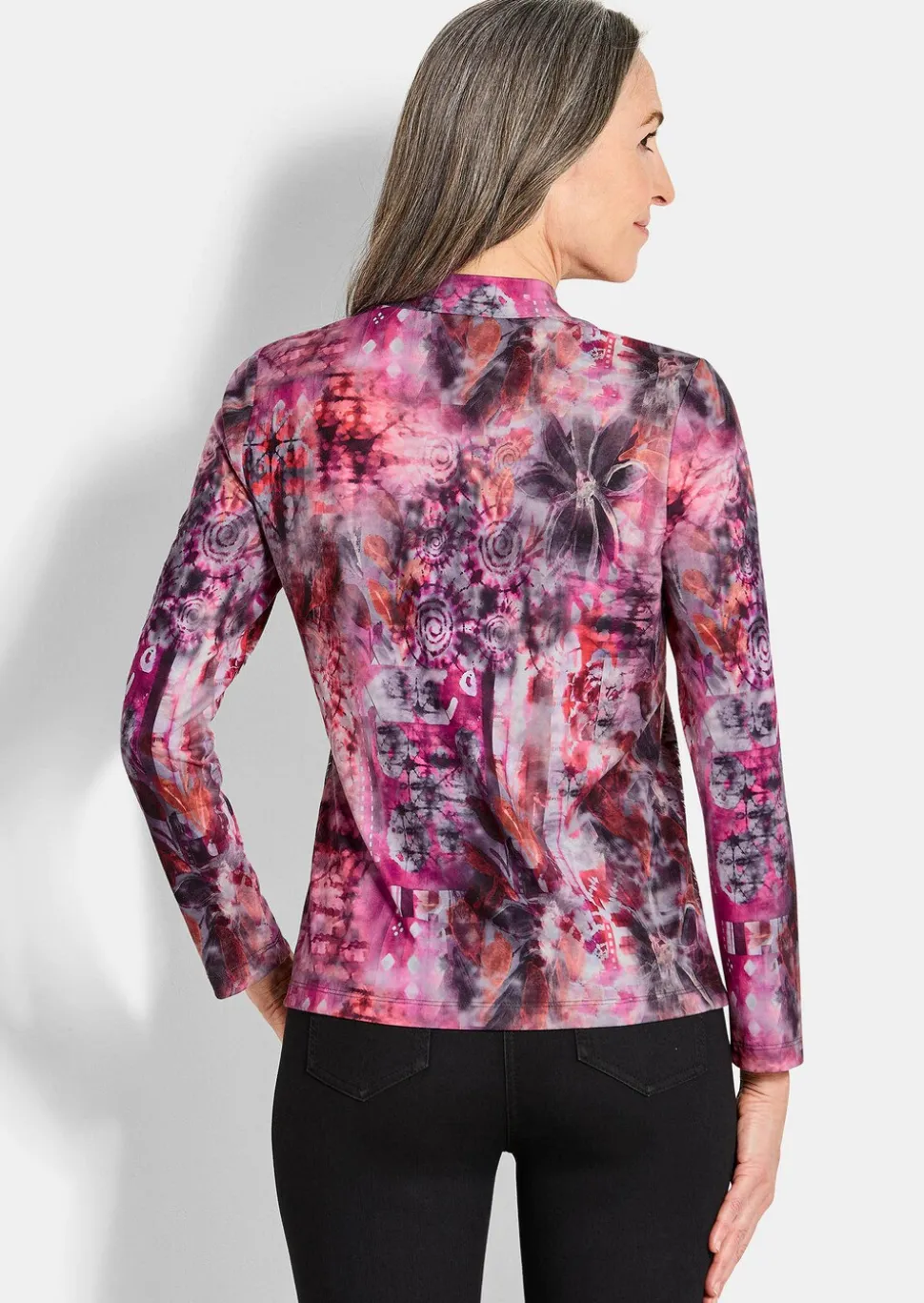 Jersey-Shirt mit Glanzdetails