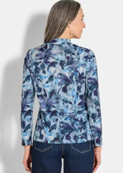 Jersey-Shirt mit Glanzdetails