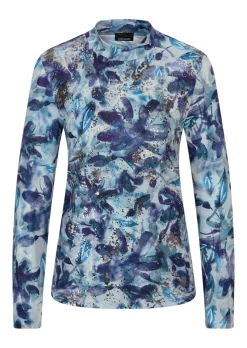 Jersey-Shirt mit Glanzdetails