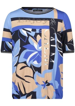 Jersey-Shirt mit Glitzerdetails