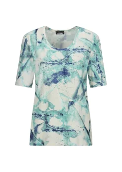 Jersey-Shirt mit Glitzersteinchen