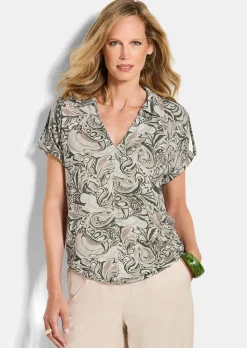 Jersey-Shirt mit Gummibündchen
