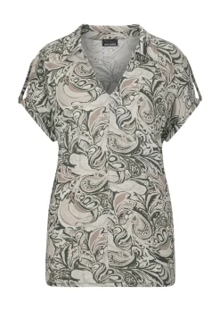Jersey-Shirt mit Gummibündchen