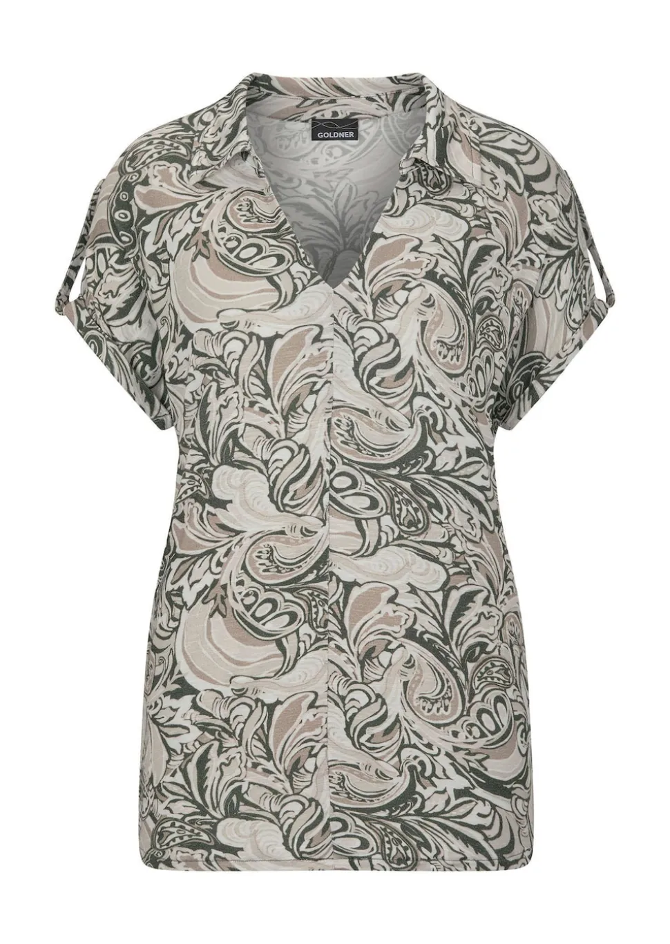 Jersey-Shirt mit Gummibündchen