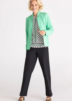 Jersey-Shirt mit Gummibund und Knotendetail