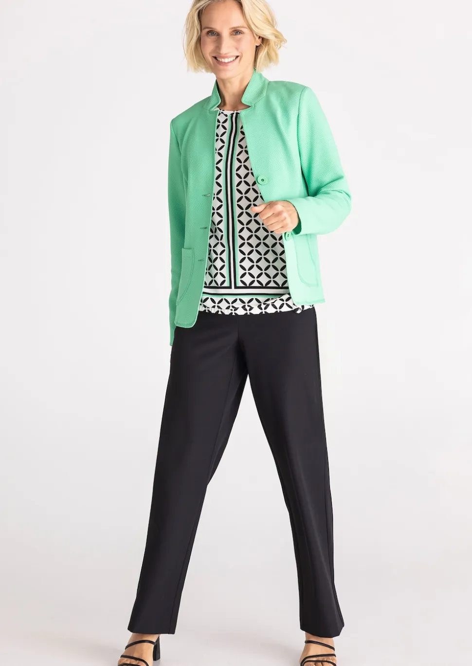 Jersey-Shirt mit Gummibund und Knotendetail
