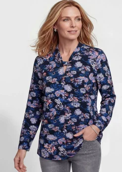 Jersey-Shirt mit Knotendetail