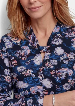 Jersey-Shirt mit Knotendetail