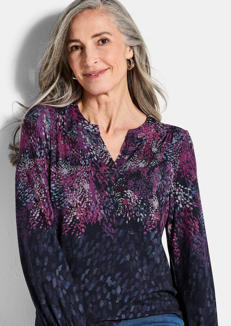 Jersey-Shirt mit Konfetti-Muster