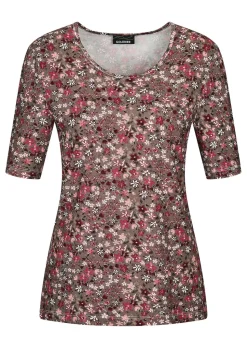 Jersey-Shirt mit Millefleurs-Print