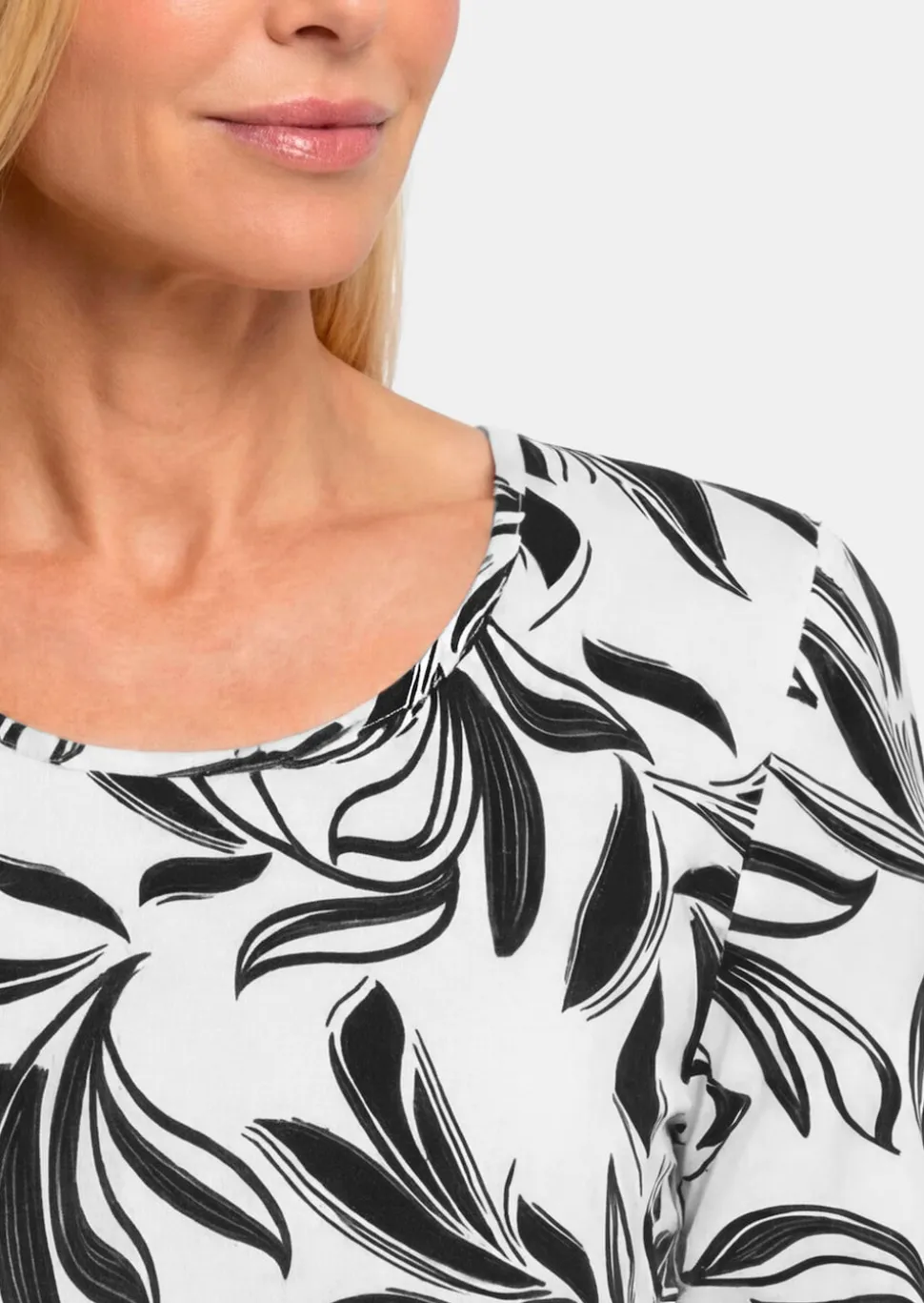 Jerseyshirt mit modischem Floraldruck