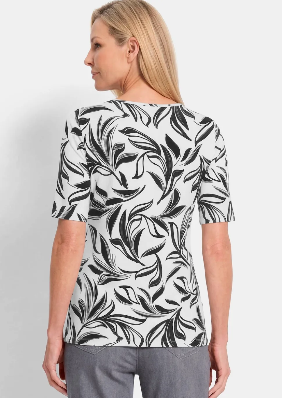 Jerseyshirt mit modischem Floraldruck