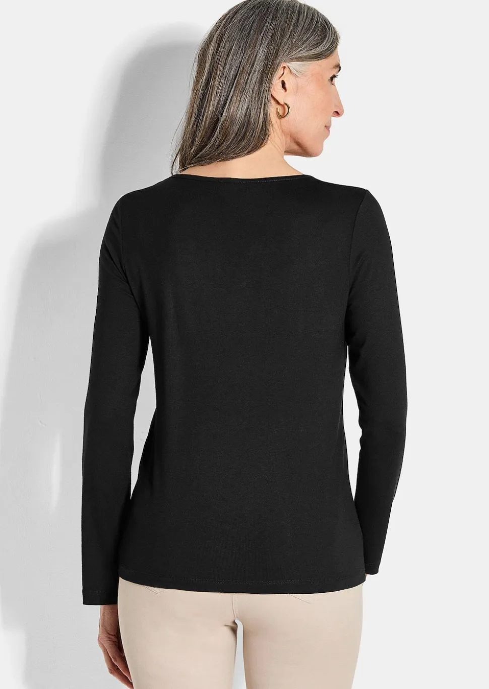 Jersey-Shirt mit Pailletten