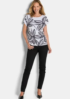 Jersey-Shirt mit Pailletten