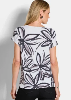 Jersey-Shirt mit Pailletten