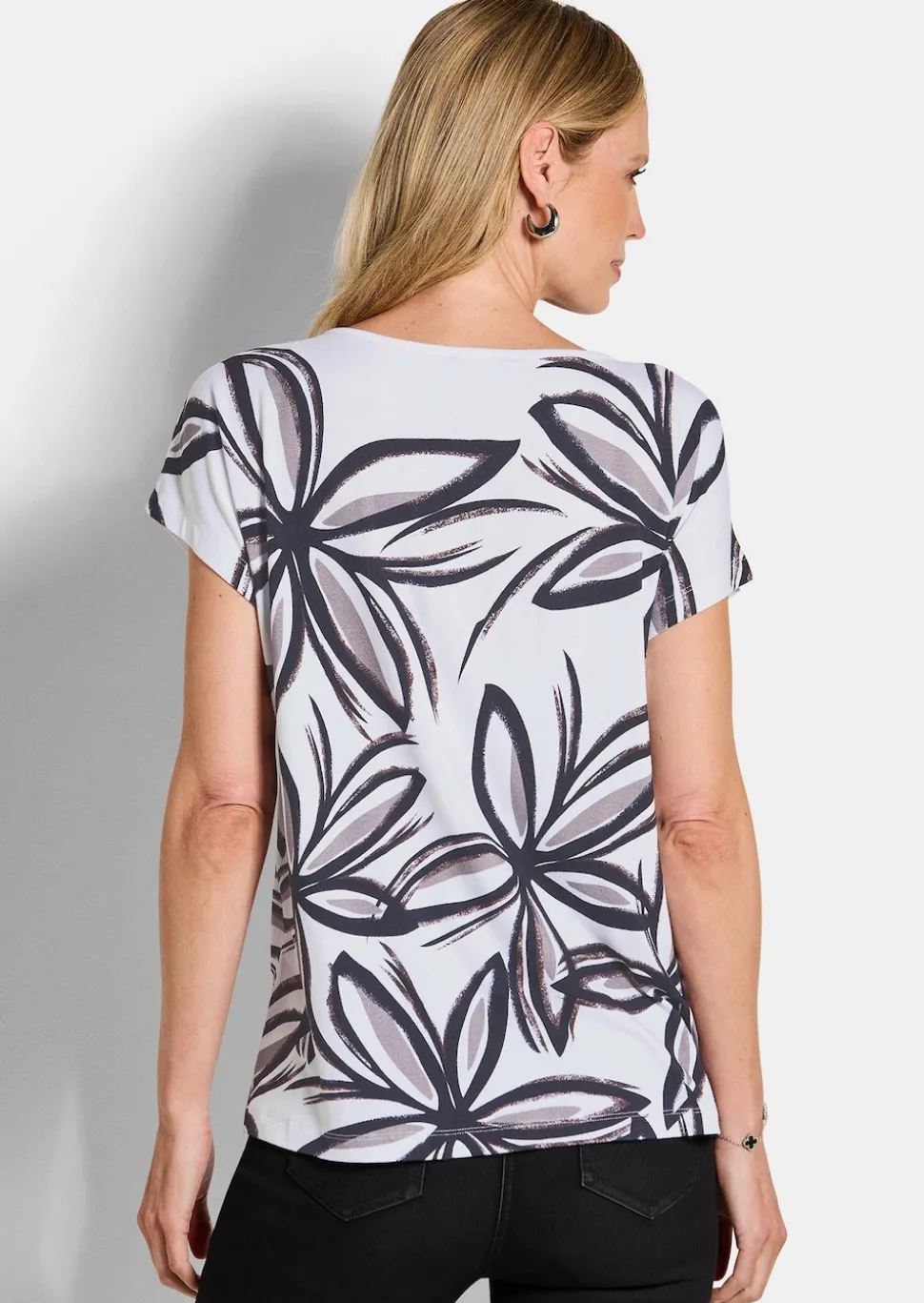 Jersey-Shirt mit Pailletten