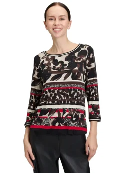 Jersey-Shirt mit 3/4-Ärmeln