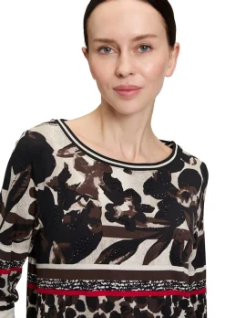 Jersey-Shirt mit 3/4-Ärmeln