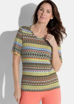 Jersey-Shirt mit Rundhalsausschnitt