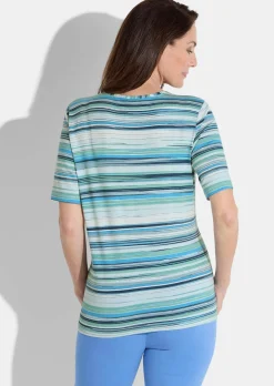 Jersey-Shirt mit Streifen