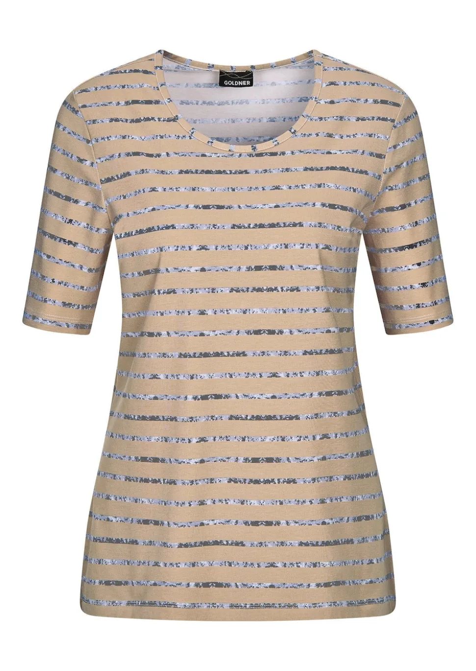 Jersey-Shirt mit Streifenmuster