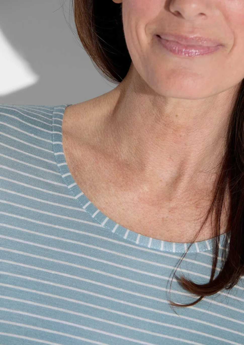 Jersey-Shirt mit Streifenmuster