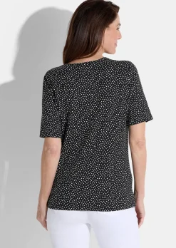 Jersey-Shirt mit Tupfen-Muster