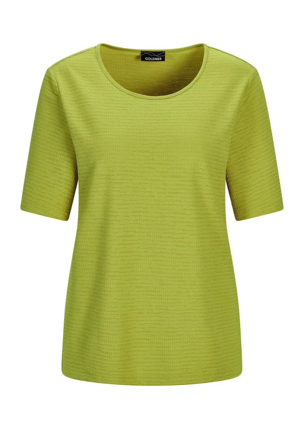 Jersey-Shirt mit U-Boot-Ausschnitt