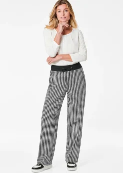 Joggpants VERA mit Hahnentritt-Muster