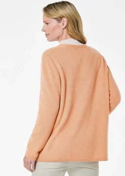 Kaschmir-Longstrickjacke