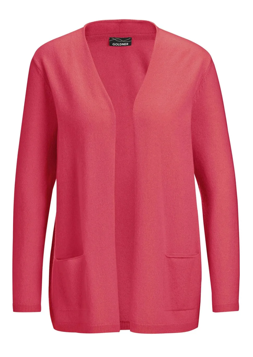 Kaschmir-Longstrickjacke