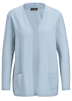 Kaschmir-Longstrickjacke